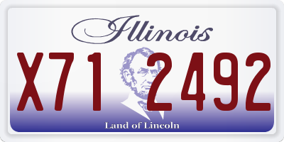 IL license plate X712492