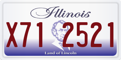 IL license plate X712521