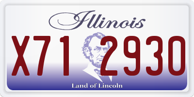 IL license plate X712930