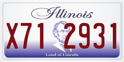 IL license plate X712931
