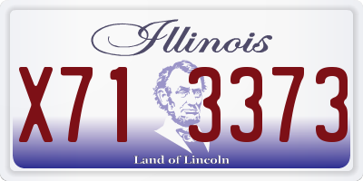 IL license plate X713373