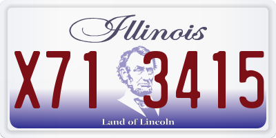 IL license plate X713415