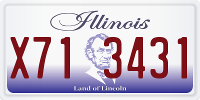 IL license plate X713431
