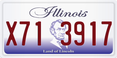 IL license plate X713917