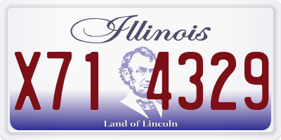 IL license plate X714329