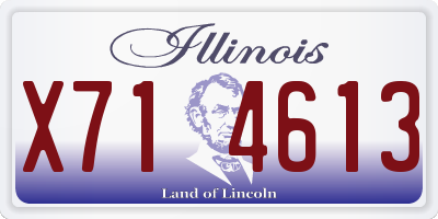 IL license plate X714613