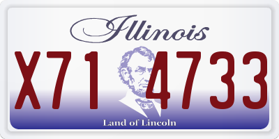 IL license plate X714733