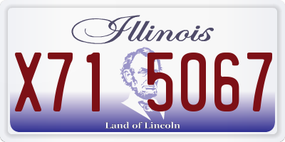 IL license plate X715067