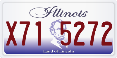 IL license plate X715272