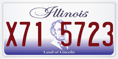 IL license plate X715723