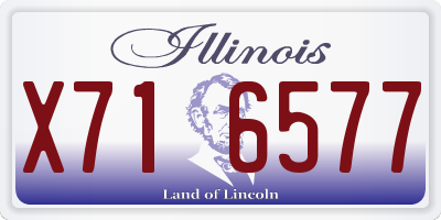 IL license plate X716577