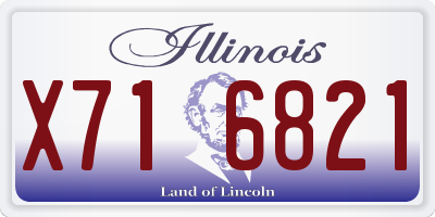 IL license plate X716821