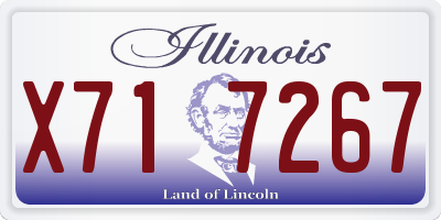 IL license plate X717267