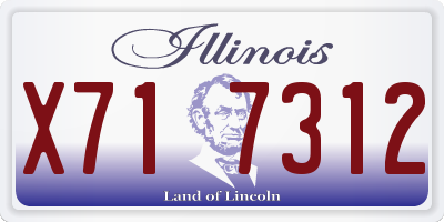 IL license plate X717312