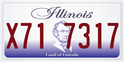 IL license plate X717317