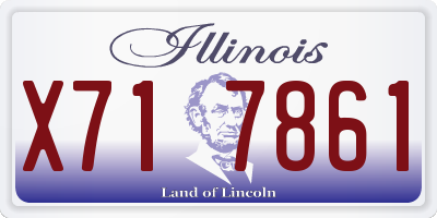 IL license plate X717861