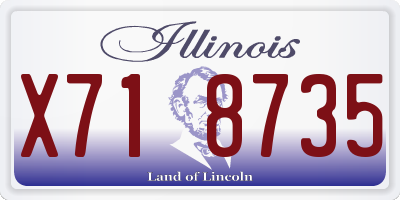 IL license plate X718735
