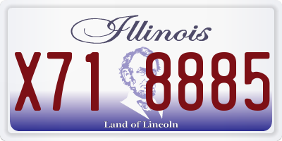 IL license plate X718885