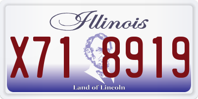 IL license plate X718919