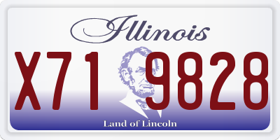 IL license plate X719828