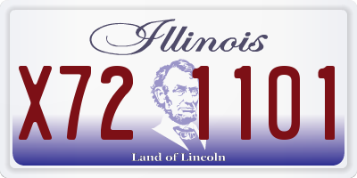 IL license plate X721101