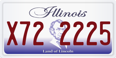 IL license plate X722225