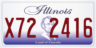 IL license plate X722416