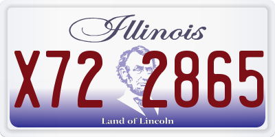 IL license plate X722865