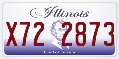 IL license plate X722873