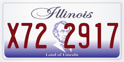 IL license plate X722917