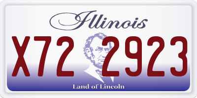 IL license plate X722923