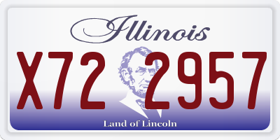 IL license plate X722957
