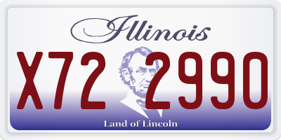 IL license plate X722990