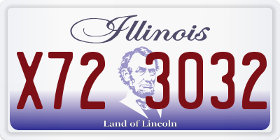 IL license plate X723032