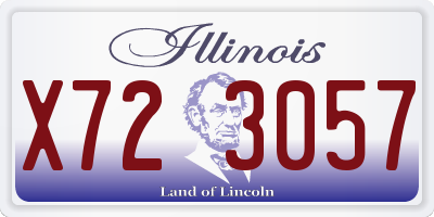 IL license plate X723057