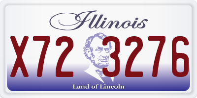 IL license plate X723276