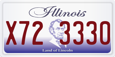 IL license plate X723330