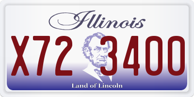 IL license plate X723400