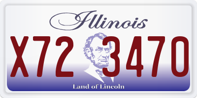 IL license plate X723470