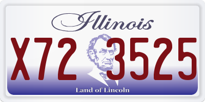 IL license plate X723525
