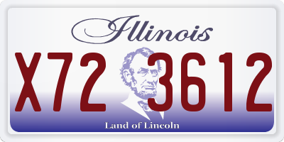 IL license plate X723612