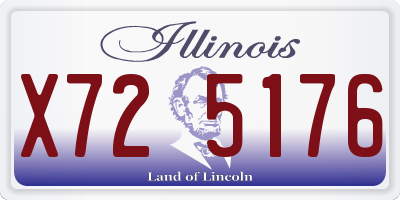 IL license plate X725176