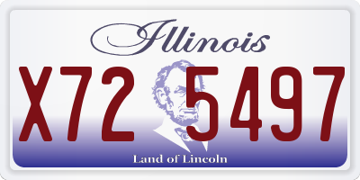 IL license plate X725497