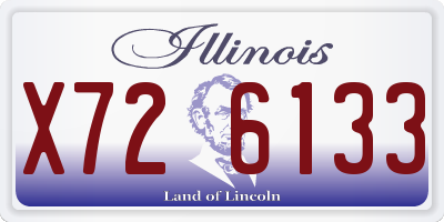 IL license plate X726133