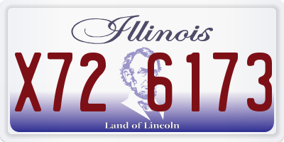 IL license plate X726173
