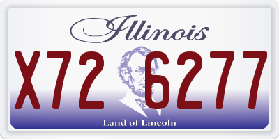 IL license plate X726277