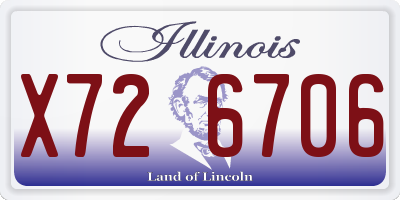 IL license plate X726706