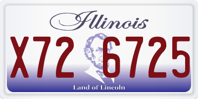 IL license plate X726725