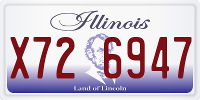 IL license plate X726947