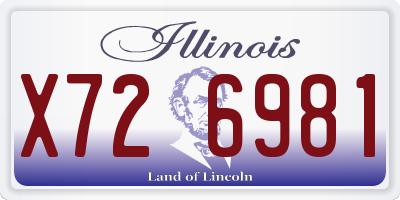 IL license plate X726981